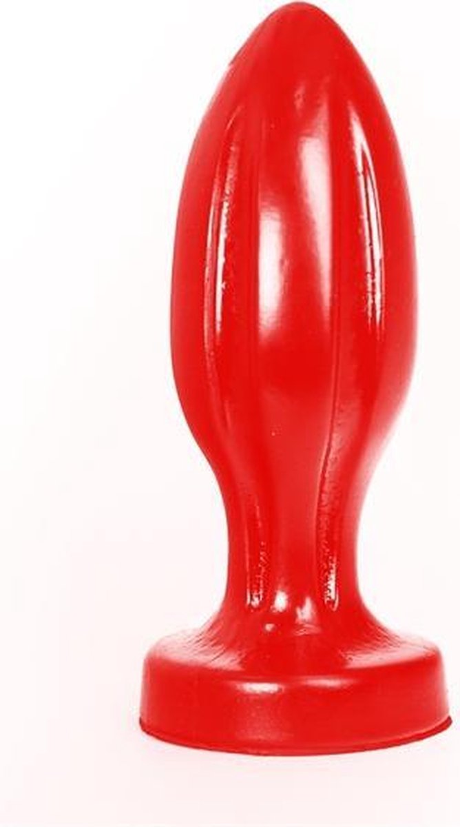 Goedkoopste All Black Buttplug Maceo - Rood