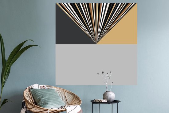 Stickers muraux - Film autocollant - Imprimé animalier - Panthère - Marron - Aquarelle - 120x120 cm - Film adhésif - Stickers muraux Chambre d'enfant - Papier peint autocollant XXL