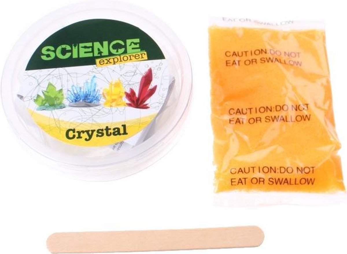 maak je eigen kristal Science Explorer 4-delig oranje