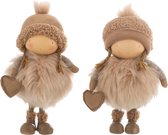 J-Line Meisje Winter Hart Poly Beige Large Assortiment Van 2