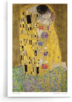 Walljar - Gustav Klimt - De Kus - Muurdecoratie - Poster