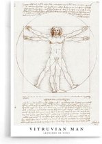 Walljar - Leonardo da Vinci - Vitruviusman - Muurdecoratie - Poster