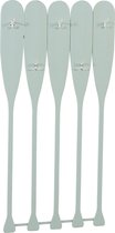 J-Line Kapstok Peddel 5Haak Hout Licht Blauw