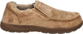 Skechers Relaxed Fit heren pantoffel - Cognac - Maat 41