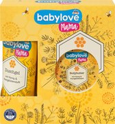 babylove mama Geschenkset met honing en Honingbloesem geur Douchegel & Bodybutter