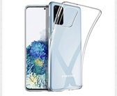 Samsung hoesje - Samsung Galaxy S20 plus - transparant- siliconen - backcover -