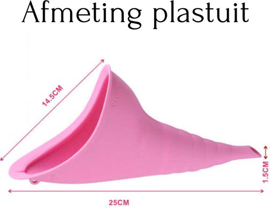 Plastuit - 4 stuks - XL - Urinaal - Flexibel siliconen - Groter model - Plaskoker - easy