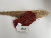 Winter Hoofdband - Dames Haarband - Oorwarmers - Rood - Een Maat