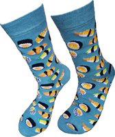 Verjaardag cadeautje voor hem en haar - Sokken - Sushi Salie sokken - Tennis Leuke sokken - Vrolijke sokken - Luckyday Socks - Sokken met tekst - Aparte Sokken - Socks waar je Happ