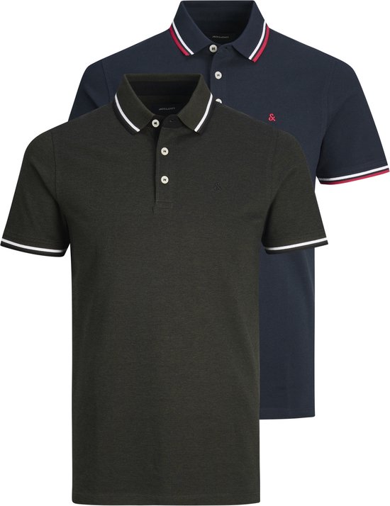 JACK & JONES JJEPAULOS POLO SS 2PK MP NOOS Heren Poloshirt  - Maat XXL