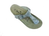 Blue Motion teenslippers model 1 zilver met  motief, maat 38