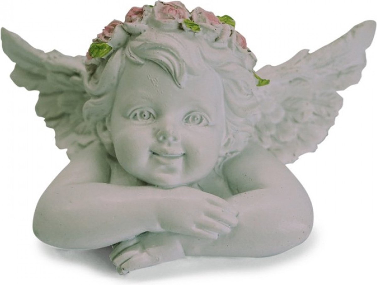 Lief Engeltje - Engel hoofd poly - 9 x 6 cm