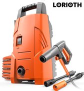 LORIOTH® Professionele Hogedrukspuit - Elektrische Hogedrukreiniger - Diepe Reinigen - 1200W - 90W - Oranje