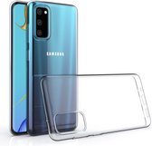 Samsung hoesje - Samsung Galaxy S20 - transparant- back cover - siliconen