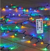 Kerstboomverlichting met afstandbieding- 1 meter 1 led lampen- mutlicolor lampjes RGB kleuren decoratie lampen waterbestendig