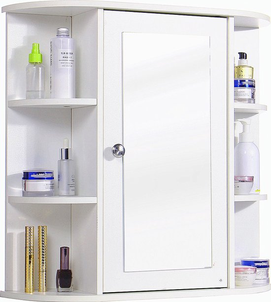 Armoire miroir Woodyhome - Armoire de salle de bain avec miroir et espace de  rangement... | bol.com