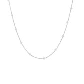 Collier Wit Maansteen 1,0 Mm 40 - 42 - 44 Cm
