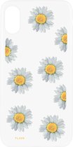 Apple iPhone X/10 Hoesje - FLAVR - iPlate Real Flower Serie - TPU Backcover - Real Flower Daisy - Hoesje Geschikt Voor Apple iPhone X/10