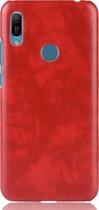 Huawei Y6 (2019) Hoesje - Mobigear - Excellent Serie - Hard Kunststof Backcover - Rood - Hoesje Geschikt Voor Huawei Y6 (2019)