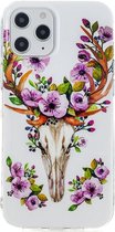 Apple iPhone 12 Hoesje - Mobigear - Design Serie - TPU Backcover - Flowers - Hoesje Geschikt Voor Apple iPhone 12