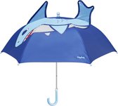 Playshoes - Paraplu voor kinderen - Haai - Blauw - maat Onesize