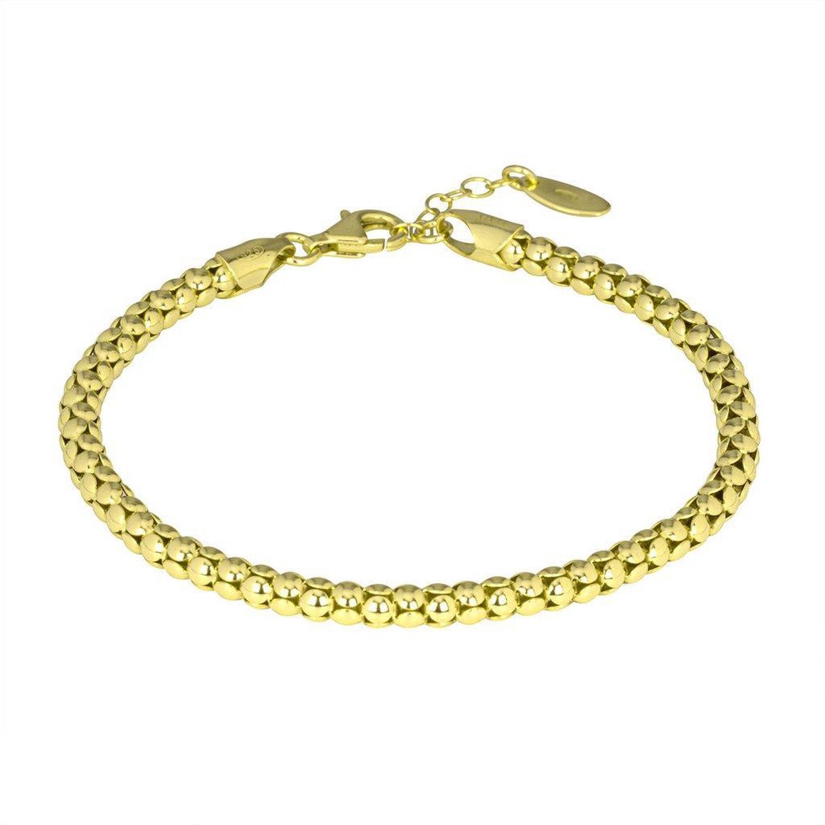 Di Lusso - Armband Tours - Zilver 925 - Gouden plating - Dames - 21 cm