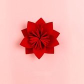 Lotus Creatief Papier Snijden Schieten Props Bloemen Papercut Sieraden Cosmetica Achtergrond Foto Fotografie Props (Rood)