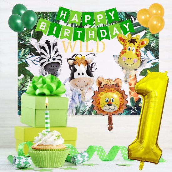 189 stücke Jungle Safari DIY Ballon Girlande Kit Wild One Sage Grün Kakao Tiger 4D Hirsch Ballons Arch Kit Geburtstag Dekor Baby Shower Backdrop