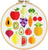 Stitchonomy | Borduurpakket | Borduren | Kruissteek | Groente & Fruit | Cadeau