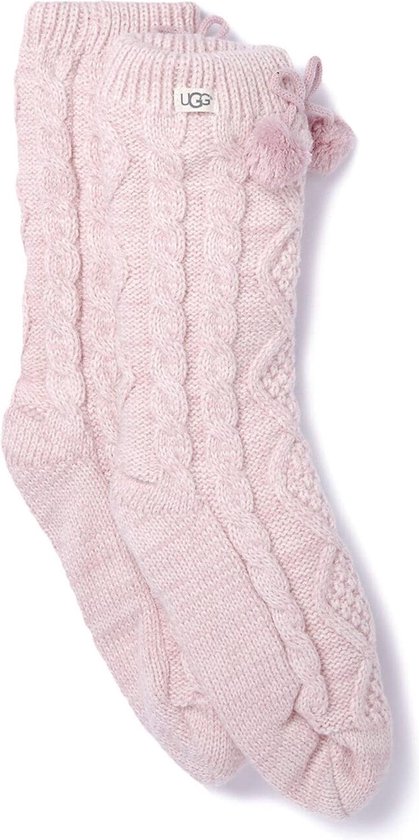 Chaussettes UGG Pom Pom Fleece Lined - Taille Taille unique - Femme - Rose