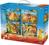 Disney 4 in 1 Puzzel Lion King - King - In Koffertje