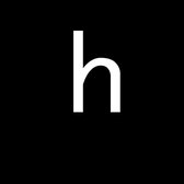 Huisnummer sticker - h - wit - 6 cm - letter - brievenbussticker – cijfersticker - plakletter