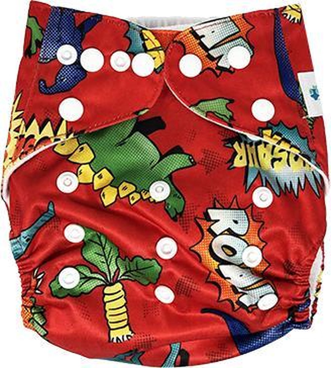 Goedkoopste Bumsies wasbare Pocketluier dino rood