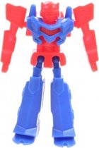 bouwset mini Robot blauw/rood 3 cm