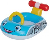 opblaasauto junior 75 x 58 cm PVC blauw