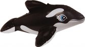 opblaasdier orka zwart/wit 33 x 21 cm