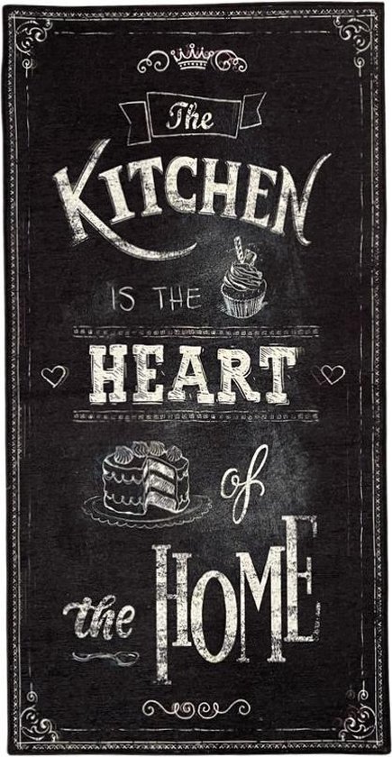 MOMO Rugs - Loper – Heart of the Home - 60x140 cm - vloerkleed - laagpolig tapijt - Design, Modern - Kitchen Masters – Keukenloper