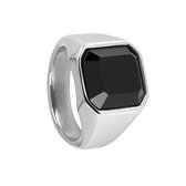Di Lusso - Ring Zane - Edelstaal - Zilver - Heren - 19.00 mm