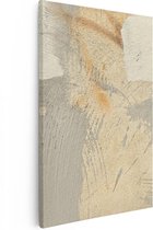 Artaza Canvas Schilderij Abstracte Kunst van een Cementen Muur - 60x90 - Foto Op Canvas - Canvas Print