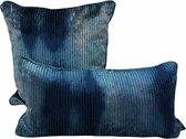 Madison Home - Sierkussenset - Collectie Blue Depths - Kussens voor woonkamer of slaapkamer - Blauw - 2 stuks - 42 x 42cm