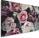Schilderij - Vintage roze rozen, 4 maten, premium print
