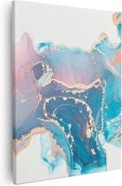 Artaza - Peinture sur toile - Art abstrait en marbre - 80 x 100 - Groot - Photo sur toile - Impression sur toile