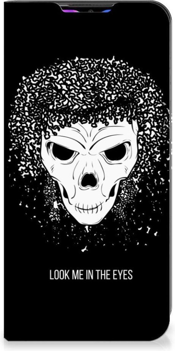 Mobiel BookCase Xiaomi Redmi 9 Skull Hair