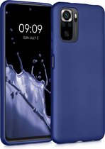 kwmobile telefoonhoesje voor Xiaomi Redmi Note 10 / Note 10S - Hoesje voor smartphone - Back cover in metallic blauw