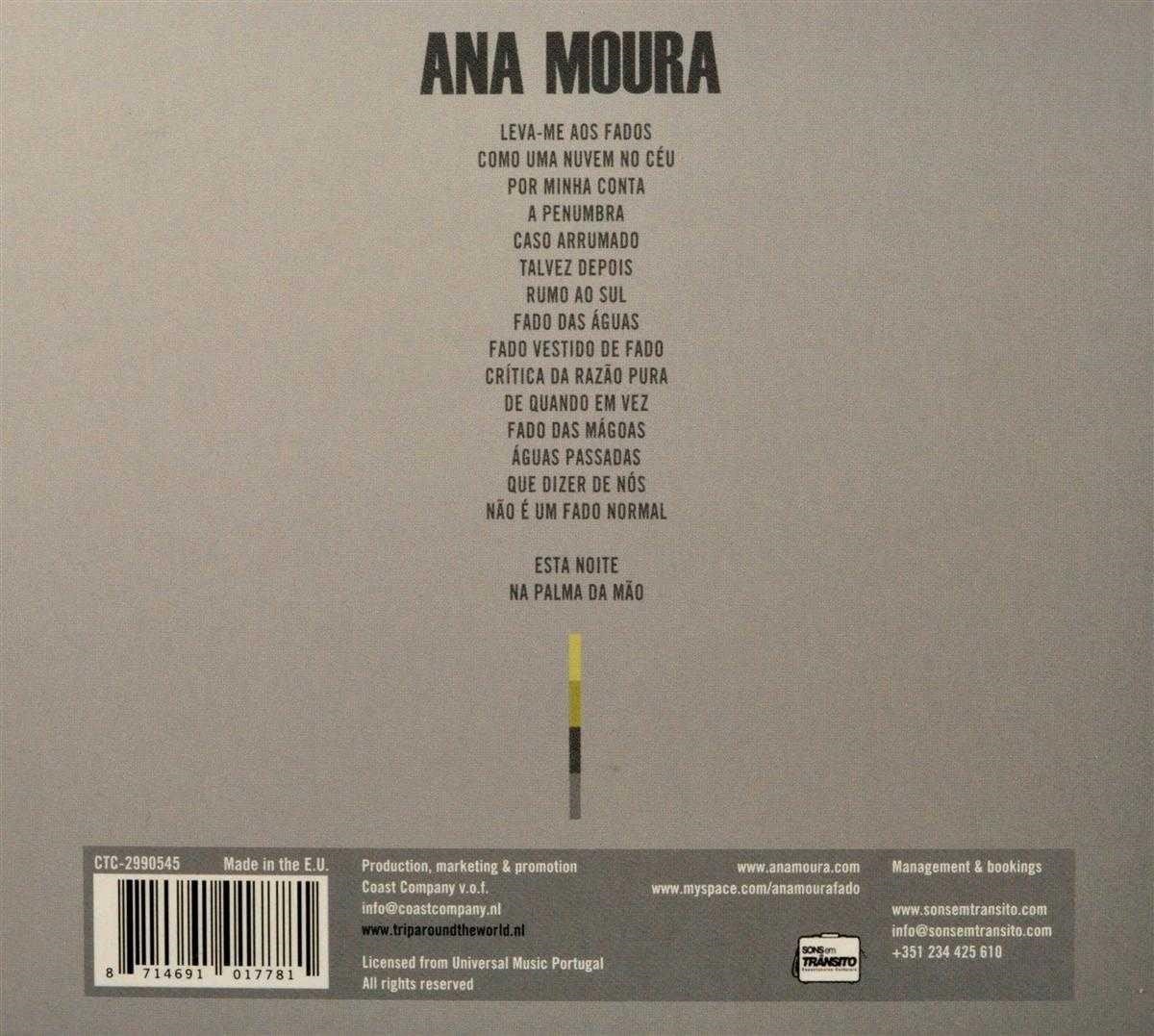 Ana Moura Leva Me Aos Fados Cd Ana Moura Cd Album Muziek 8187