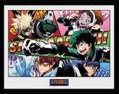 poster in lijst My Hero Academia Powers 30 x 40 cm