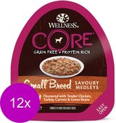 12x Wellness Core Hondenvoer Small Savoury Medleys Kip - Kalkoen 85 gr