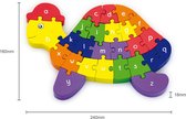 Viga Toys 3D Puzzle en bois Tortue - Cuir l'alphabet et Cuir à compter