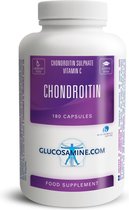 Glucosamine.com - Chondroïtine - zeer voordelige grootverpakking - 1200 mg Chondroïtine Sulfaat per dosering - 180 caps