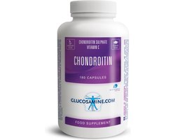 Glucosamine.com - Chondroïtine - zeer voordelige grootverpakking - 1200 mg Chondroïtine Sulfaat per dosering - 180 caps